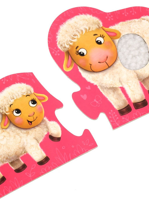 Пазл MAXI Животные, тактильный, 6 крупных деталей - Simaland фото 4