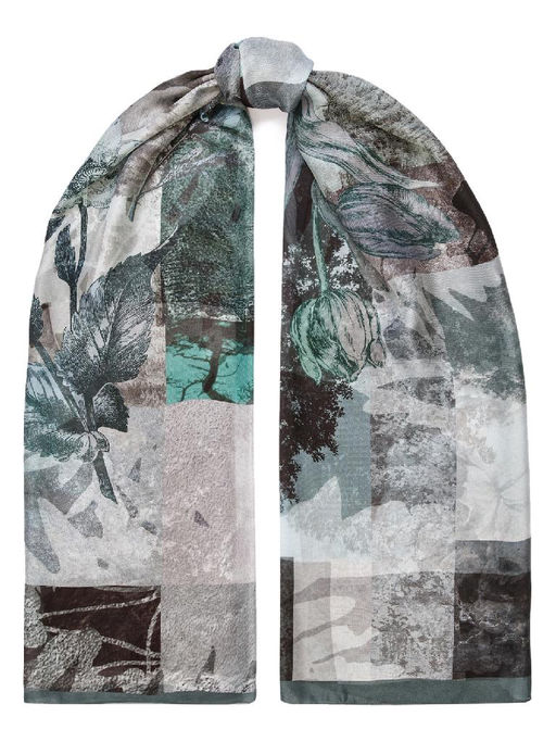 Палантин жен. шелк 110х180 SS02-8211-14 - Eleganzza фото 6