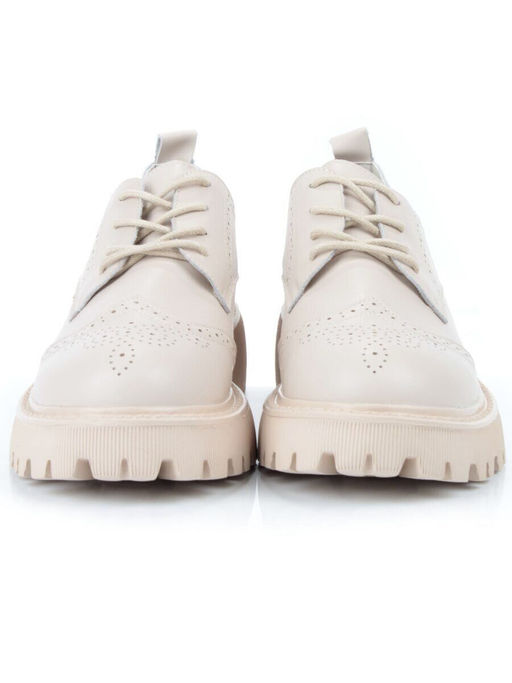 03-5928-5 BEIGE Полуботинки женские (натуральная кожа)