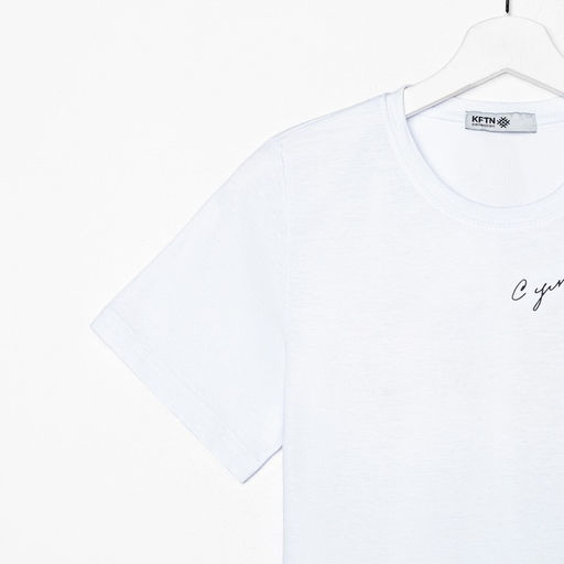 Футболка женская KAFTAN «С ума не сойди», белая, размер 40-42