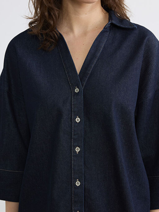 Loose Fit Kad?n Jean G?mlek