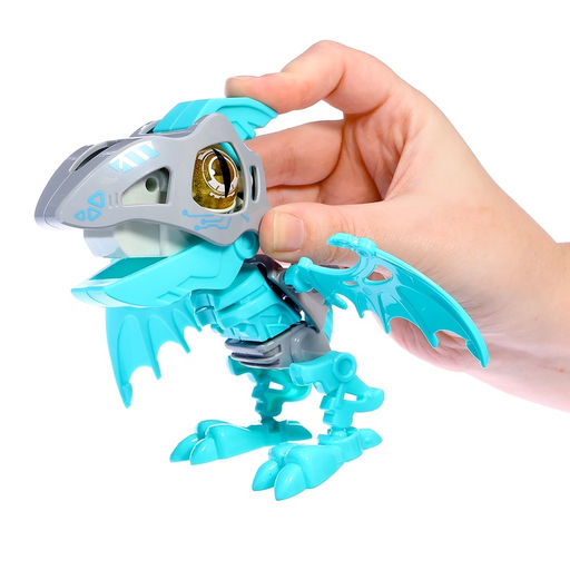 Электронный конструктор динозавр «Динобот», со звуком и подсветкой, на батарейках, цвет МИКС