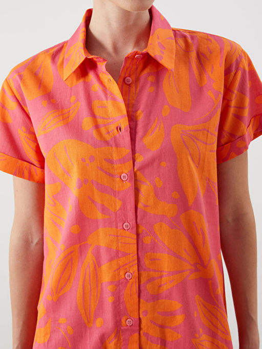 Desenli G?mlek Elbise