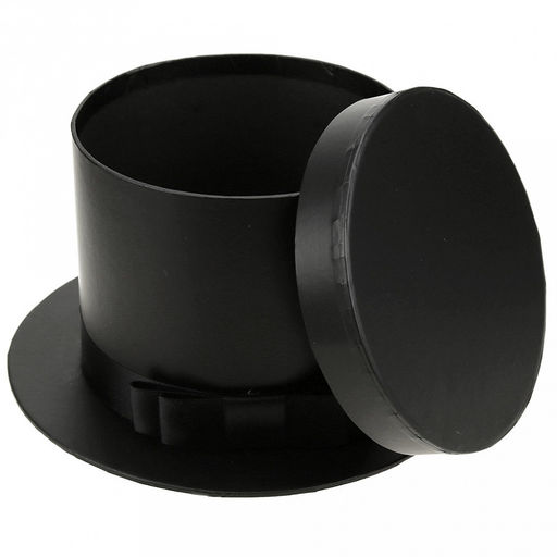 Коробка подарочная д22(15,5)х12,5см "Шляпа" черный (Китай)