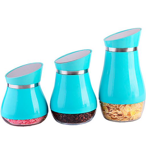 31033 Набор для сыпучих продуктов 5пр стекло/нерж/ст MB (х4). - Mayer&boch фото 3