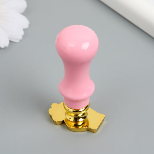 Печать для сургуча с пластиковой ручкой фигурная «Лейка с цветами», 6.3 см