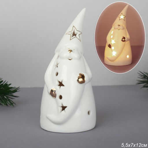 Фигурка Дед мороз с подсветкой 13 см / YZ5549 /уп 6/108/Новый год - Галеонтрейд фото 6