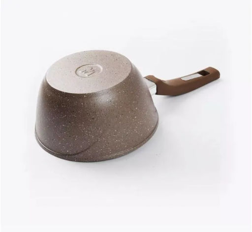 Ковш 1,2л АП Гранит brown с несъемной ручкой и стеклянной крышкой арт. 81806 /Мечта/  фото 14