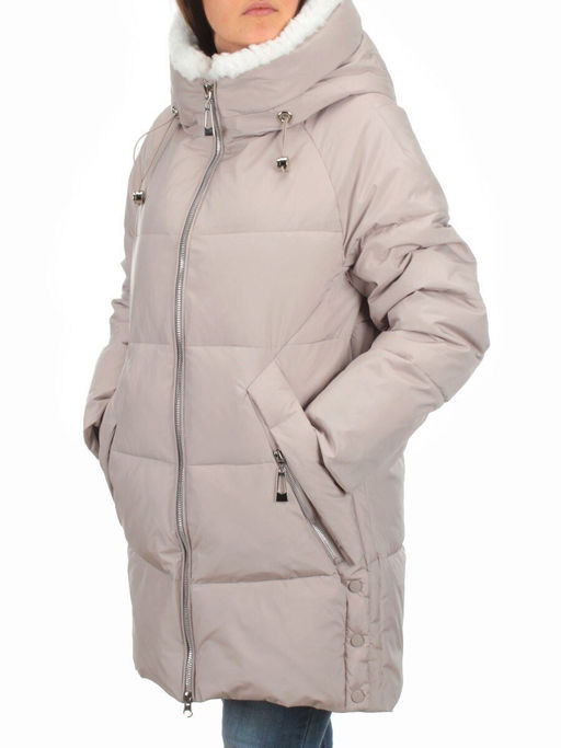 Y23-868 BEIGE Куртка зимняя женская (тинсулейт) - Фабричный китай фото 3
