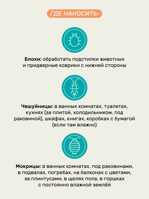 Порошок от клопов, чешуйниц, блох, флакон 250 мл