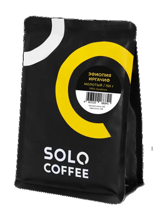 Кофе в зернах Solo Coffee Эфиопия Иргачифф (100% арабика), свежеобжаренный  фото 8