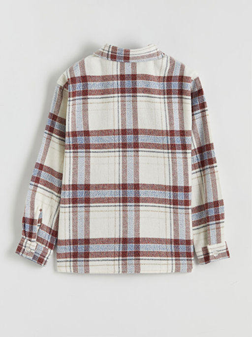 Uzun Kollu Ekose Erkek ?ocuk G?mlek