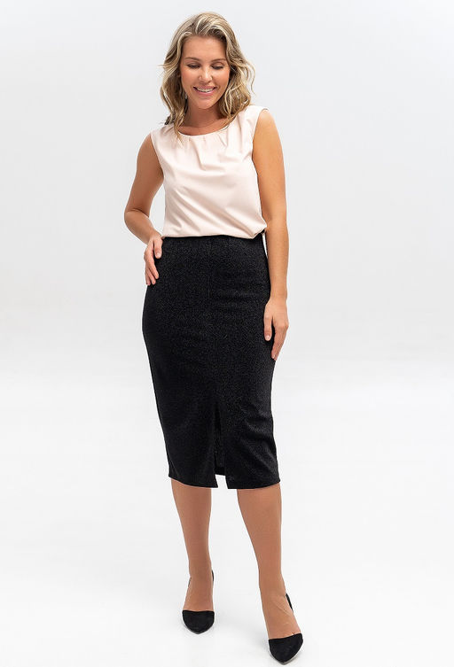 юбка нарядная трикотаж люрекс - Lavelis фото 2