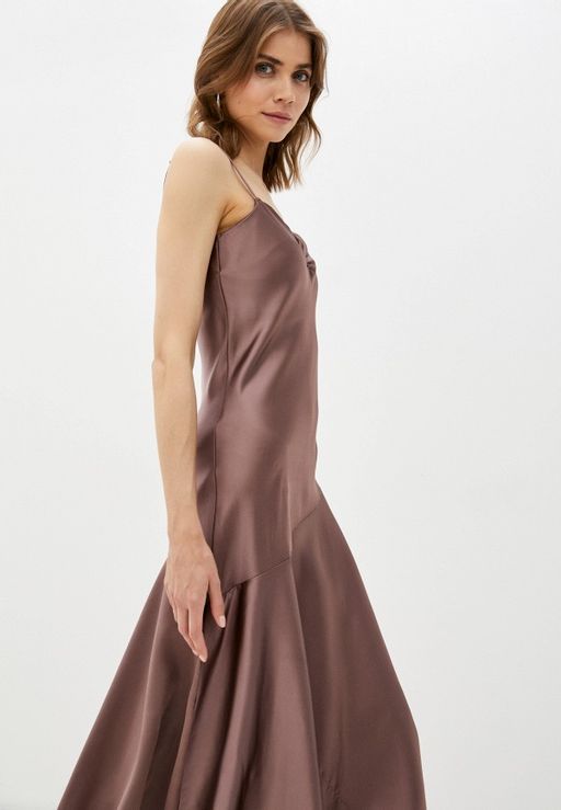 Атласное платье в бельевом стиле - Incity фото 3