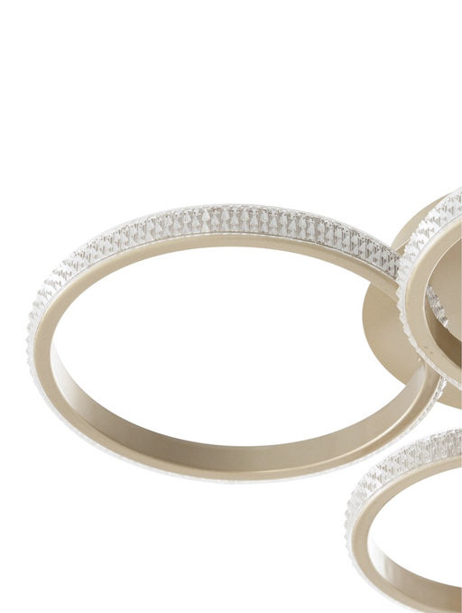 Люстра потолочная LED «Аурум», 48 Вт, 62×46×12.5 см, 3000-6500К