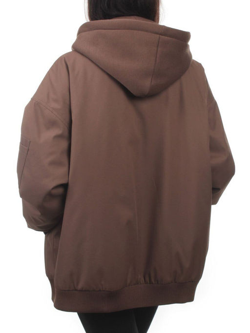 H24-283 BROWN Куртка демисезонная женская (100 гр. синтепон)
