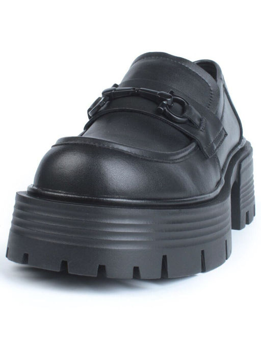 03-C1805-1 BLACK Лоферы женские (натуральная кожа)