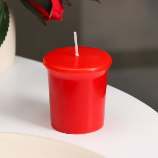 Цена за 3 шт. Свеча ароматическая Sweet Strawberry, сладкая земляника, 5×4.5 см