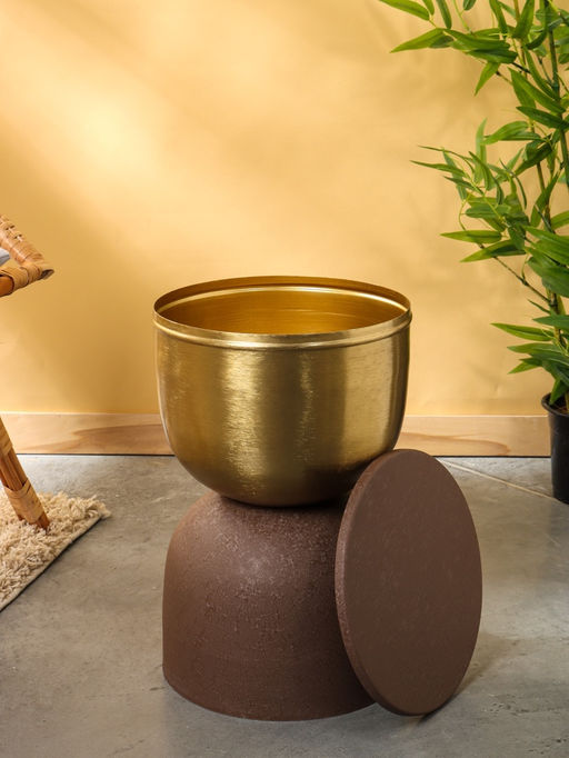 Столик кофейный «Кофе с золотом», 30×30×45 см