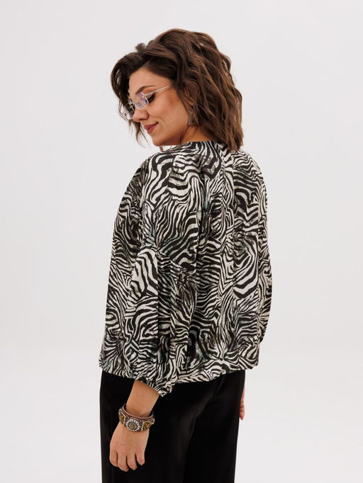 Блуза ANELLI 1676.1 белая саванна  фото 7