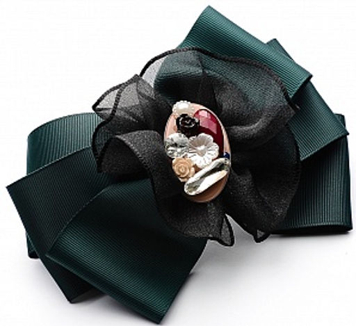 Заколка-автомат PU0332 черный - Mini maxi фото 3