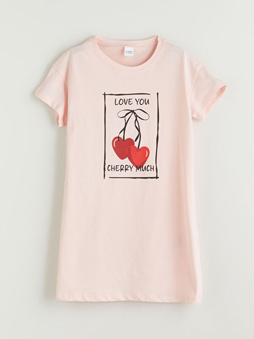 Bisiklet Yaka K?z ?ocuk Gecelik Anne K?z Kombini