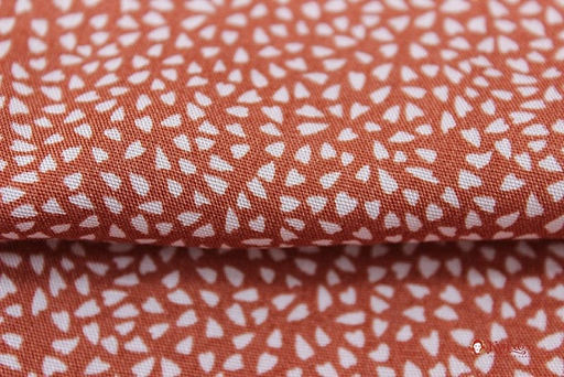 Штапель Мелкая рябь цв.терракотовый, ш.1.45м, вискоза-100%, 90гр/м.кв - Купава фото 3