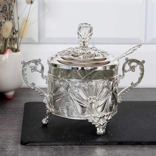 Сахарница / 885-1-SILVER /уп 48/ - ГалеонТрейд фото 2