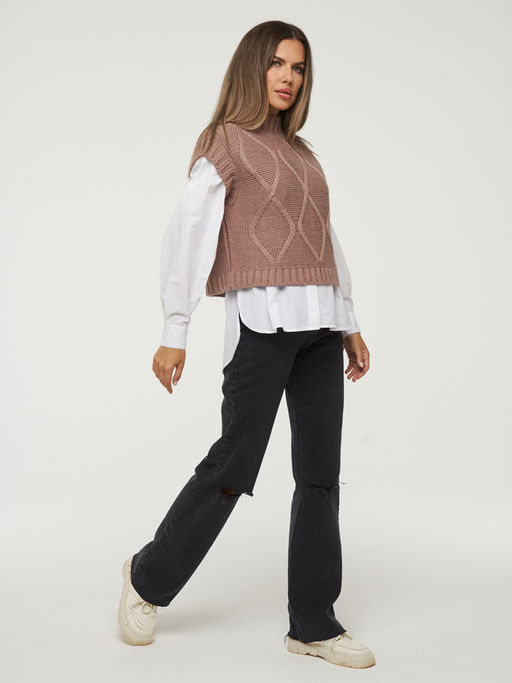 Жилет женский 5222-1709. 280 вечерний вереск