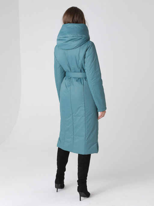 24319 Пальто дем. т.зеленый - Dizzyway фото 4