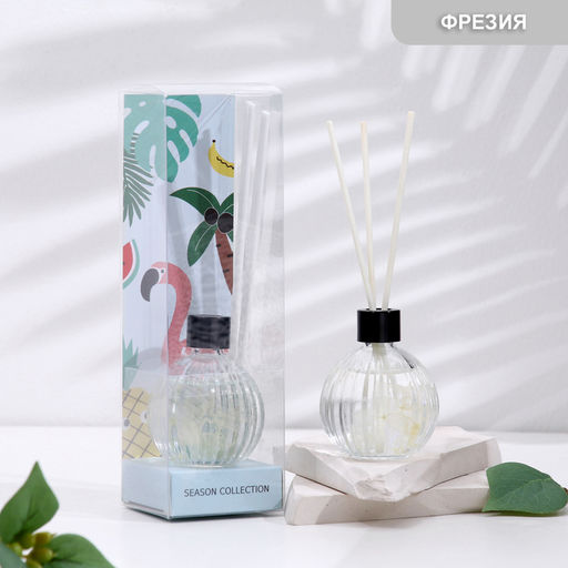 Диффузор ароматический с наполнением Natural, 50 мл, фрезия, Богатство Аромата