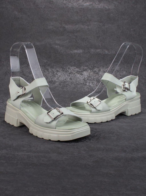 08-PEXL130-3 LT.GREEN Босоножки женские (натуральная кожа) - No name фото 11