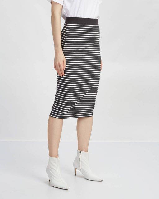 Юбка-миди в полоску - Incity фото 6