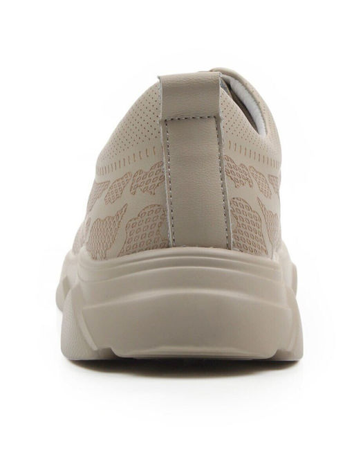 03-YH466-2 BEIGE Кроссовки женские (натуральная кожа)