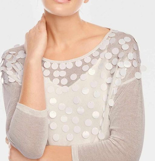 Пуловер и топ, охра - Linea tesini фото 5