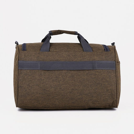 Сумка спортивная на молнии, 2 наружных кармана, длинный ремень, цвет хаки - Simaland фото 3