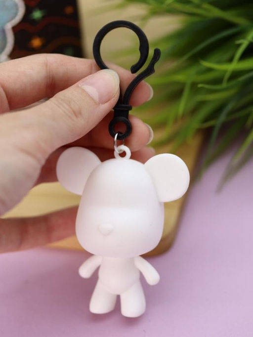 Алмазная мозаика на брелоке Draw Me! Blue bear, (5.5*4.5*7 см)