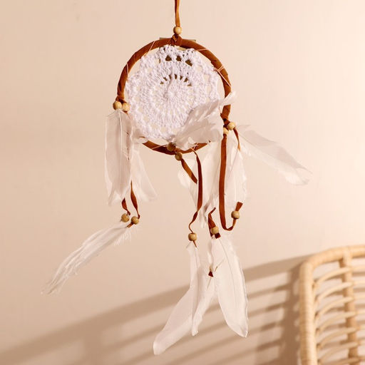 Ловец снов «Позитив», 0.7×12×40 см, коричнево-белый