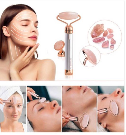 Flawless Contour вибрационный роликовый массажер для лица  с двумя насадками