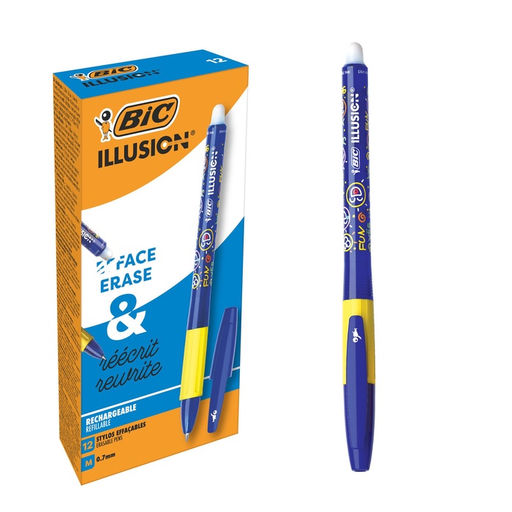 Ручка гелевая стираемая BIC Gelocity Illusion, узел 0.7 мм, чернила чёрные, цена за 1 шт.  фото 10