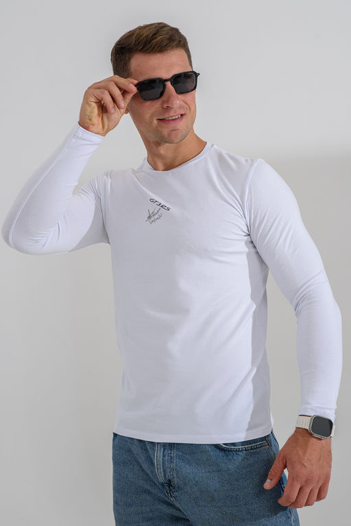 8562 футболка с дл.рукавом унисекс