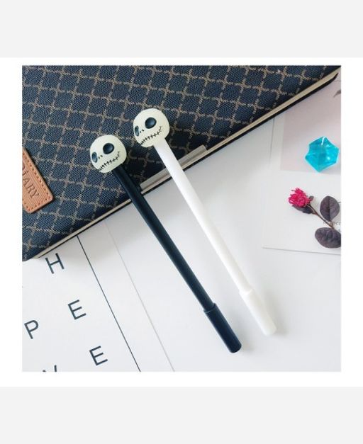 Ручка Череп, светится в темноте. Черная гел паста 9046381 - Yiwu youda import & export co фото 4