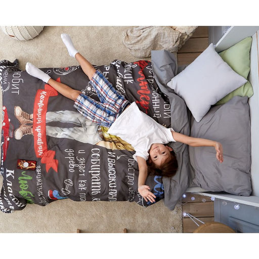 Постельное бельё 1,5 сп. Этель Настоящий Красавчик 145210 см, 150210 см, 5070 см 1 шт, 100% хлопок  фото 6