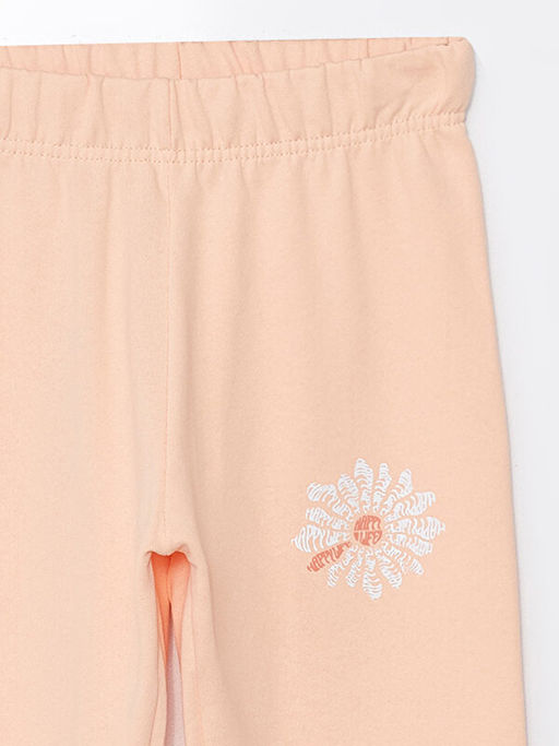 Beli Lastikli Bask?l? K?z ?ocuk Jogger E?ofman Alt? - Waikiki фото 3