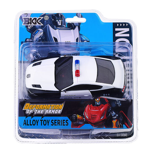 Робот трансформирующийся в полицейскую машину, в коробке