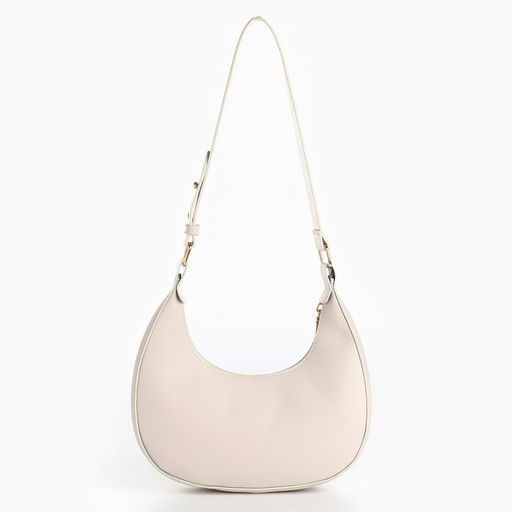 Сумка женская из искусственной кожи, 22×23×6 см, бежевая