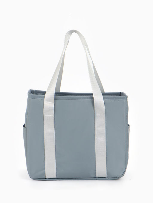 Термосумка на молнии, 6.4 л, серая