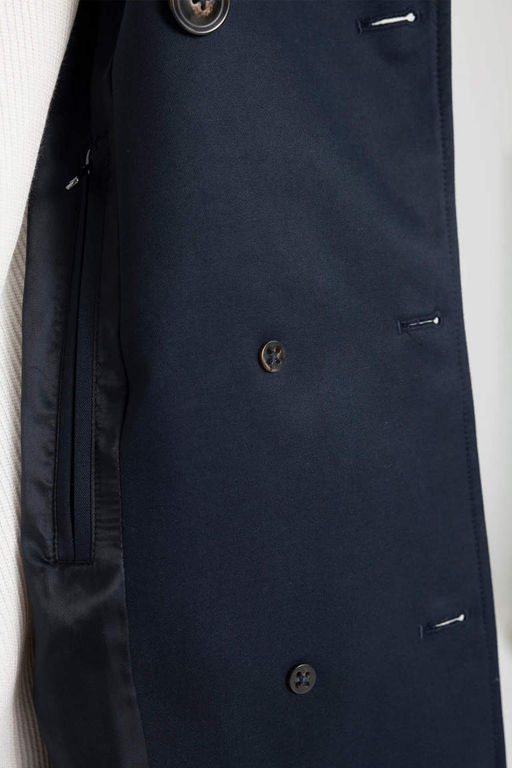 Водонепроницаемый тренч стандартного кроя на подкладке - Defacto фото 8