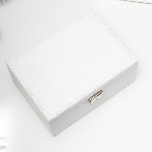 Шкатулка кожзам для украшений Цветочное кружево белая 9,5х16х22 см - Simaland фото 4