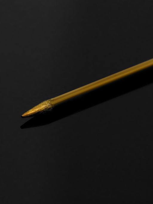 Основа Брошь-игла с бусиной d=1 см (набор 5 шт.), L=7.5 см, площадка 1.5 см, цвет золото